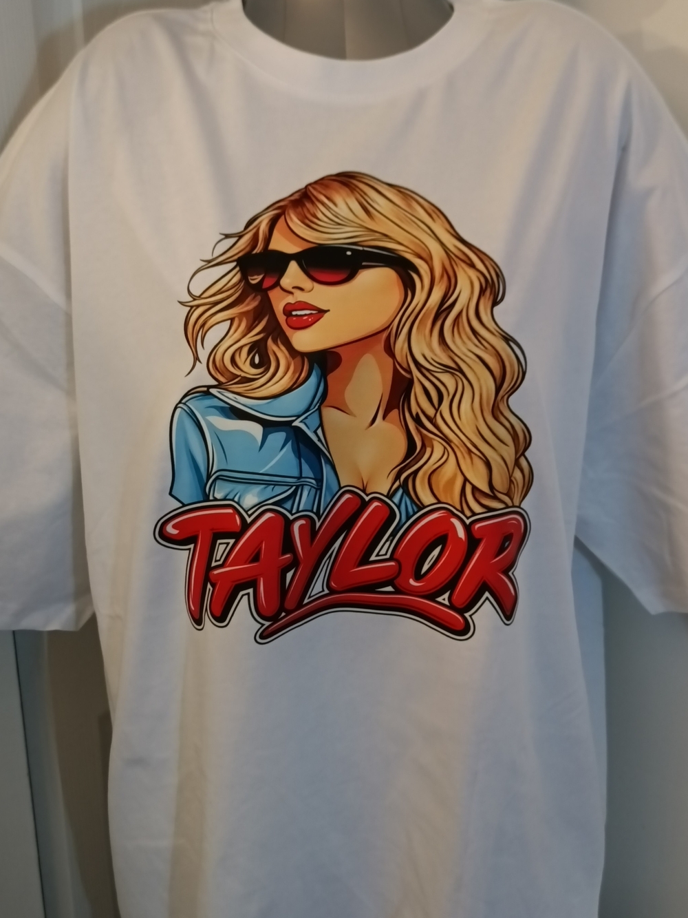 Taylor Swift white graphic tee New 5XL